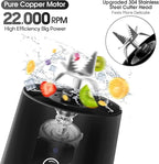 BlendPro™ – Portable Electric 6-Blade USB Juice Maker (380ML | 2000mAh)