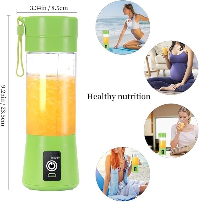 BlendPro™ – Portable Electric 6-Blade USB Juice Maker (380ML | 2000mAh)