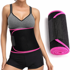 Unisex Adjustable Waist Trimmer Belt – Sweat Belt for Workout, Fat Burn & Lower Back Support