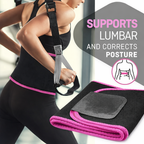 Unisex Adjustable Waist Trimmer Belt – Sweat Belt for Workout, Fat Burn & Lower Back Support