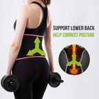 Unisex Adjustable Waist Trimmer Belt – Sweat Belt for Workout, Fat Burn & Lower Back Support