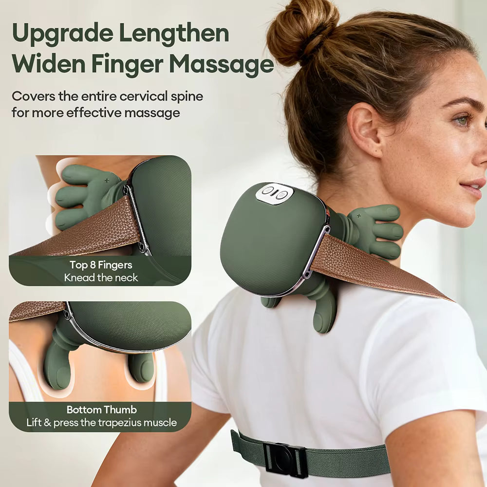 4D Bionic Hand Shoulder and Neck Massager | Soft Silicone Warm Human Like Hand