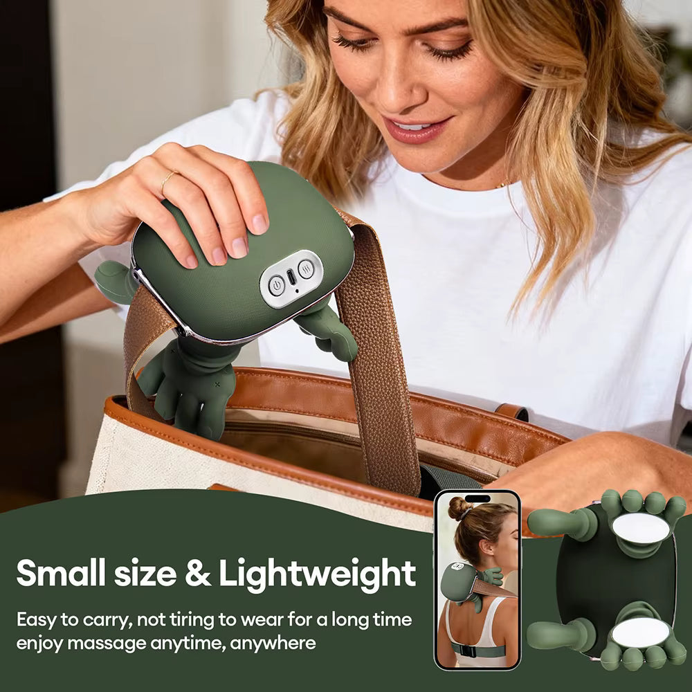 4D Bionic Hand Shoulder and Neck Massager | Soft Silicone Warm Human Like Hand