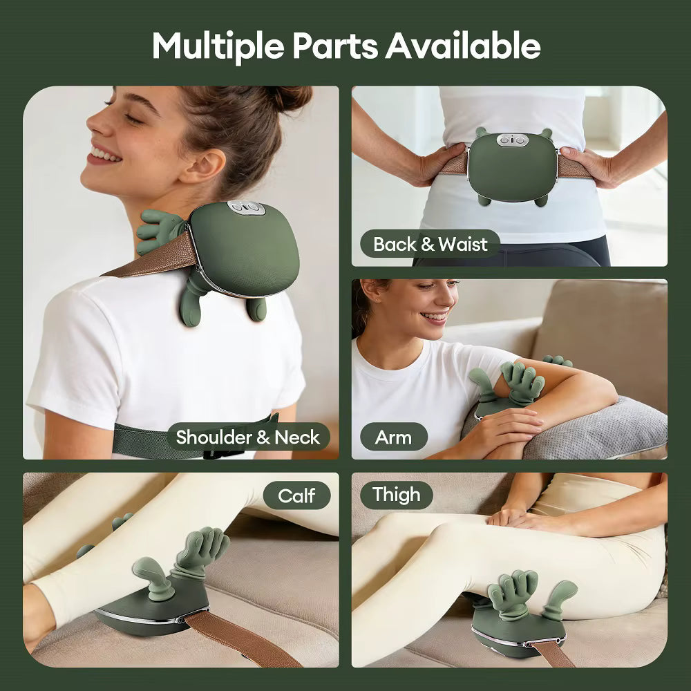 4D Bionic Hand Shoulder and Neck Massager | Soft Silicone Warm Human Like Hand