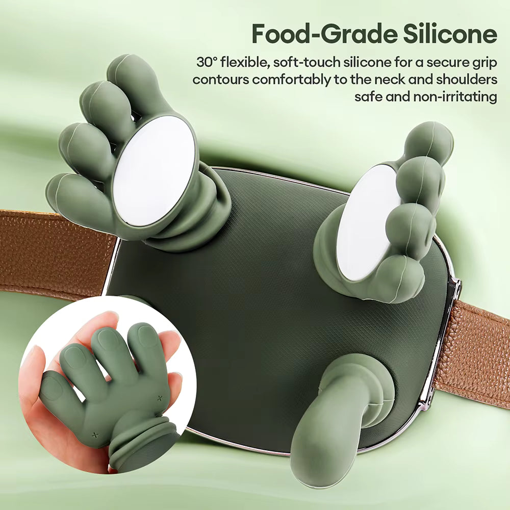 4D Bionic Hand Shoulder and Neck Massager | Soft Silicone Warm Human Like Hand