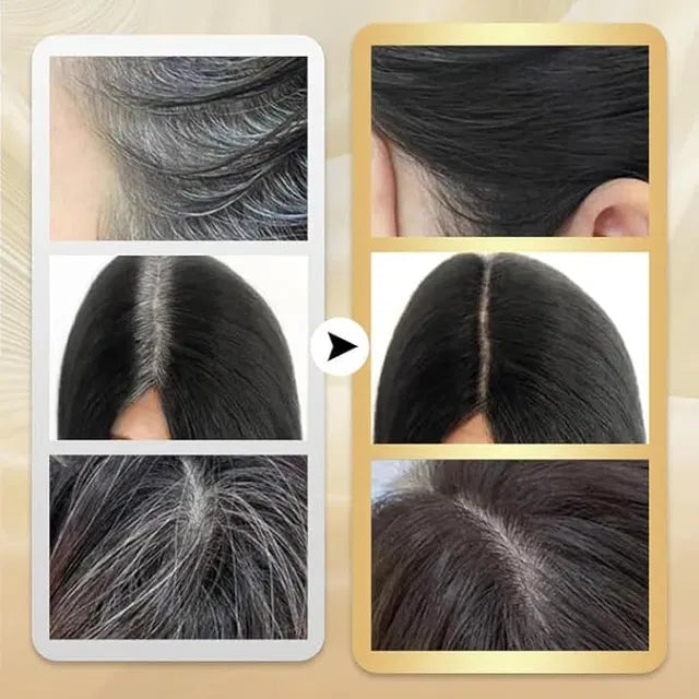 Instant Gray Hair Cover Comb – Quick Touch-Up Hair Dye Stick (20gm) - Black